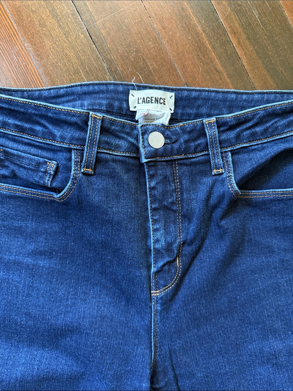 L'AGENCE Women's Dark Blue Denim Jeans - size 28